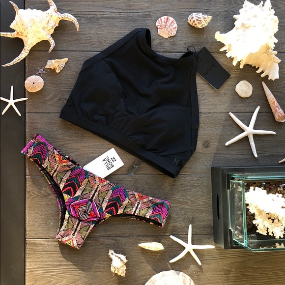 🌴🌼HURLEY- MESH HIGH NECK BIKINI SET🌼🌴 - Picture 2 of 8